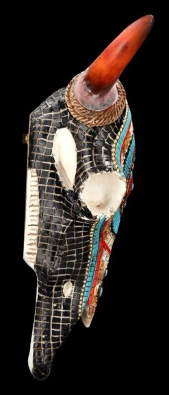 Wanddeko - Totenkopf Bison Mit Western Mosaik -Figurenmodell Geschäft 2D FS24432 Wanddeko Totenkopf Bison mit Western Mosaik 11 1280x1280