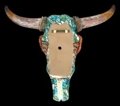 Wanddeko - Totenkopf Kuh Mit Western Mosaik -Figurenmodell Geschäft 2D FS24433 Wanddeko Totenkopf Kuh mit Wetern Mosaik 10 1280x1280