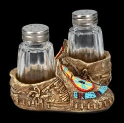 Salz Und Pfefferstreuer - Indianische Mokassins -Figurenmodell Geschäft 2D FS24435 Salz und Pfefferstreuer Indianische Mokassins 1 1280x1280