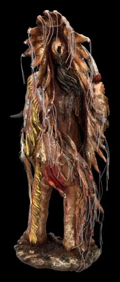 Indianer Figur - Häuptling Mit Schädel Groß -Figurenmodell Geschäft 2D FS24442 Indianer Figur Haptling mit Schadel gross 5 1280x1280