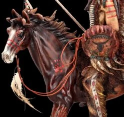 Indianer Figur - Häuptling Mit Pferd XXL -Figurenmodell Geschäft 2D FS24443 Indianer Figur H uptling mit Pferd XXL 12 1280x1280