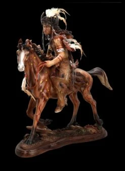 Indianer Figur Mit Pferd XXL -Figurenmodell Geschäft 2D FS24444 Indianer Figur mit Pferd XXL 11 1280x1280