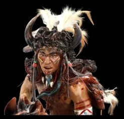 Indianer Figur Mit Pferd XXL -Figurenmodell Geschäft 2D FS24444 Indianer Figur mit Pferd XXL 13 1280x1280