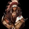Indianer Figur - Häuptling Mit Friedenspfeife Groß -Figurenmodell Geschäft 2D FS24446 Indianer Figur Hauptling mit Friedenspfeife gross 3 1280x1280