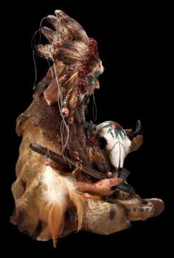 Indianer Figur - Häuptling Mit Friedenspfeife Groß -Figurenmodell Geschäft 2D FS24446 Indianer Figur Hauptling mit Friedenspfeife gross 6 1280x1280