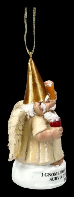 Christbaumschmuck - Gartenzwerg Engel Mit Bier -Figurenmodell Geschäft 2D FS24481 Christbaumschmuck Gartenzwerg Engel mit Bier 4 1280x1280