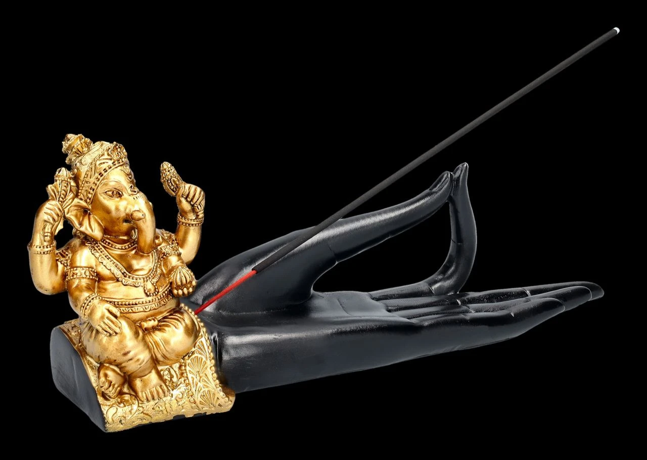 Räucherhalter - Ganesha Figur Auf Hand 4 Räucherhalter - Ganesha Figur Auf Hand – Bild 2