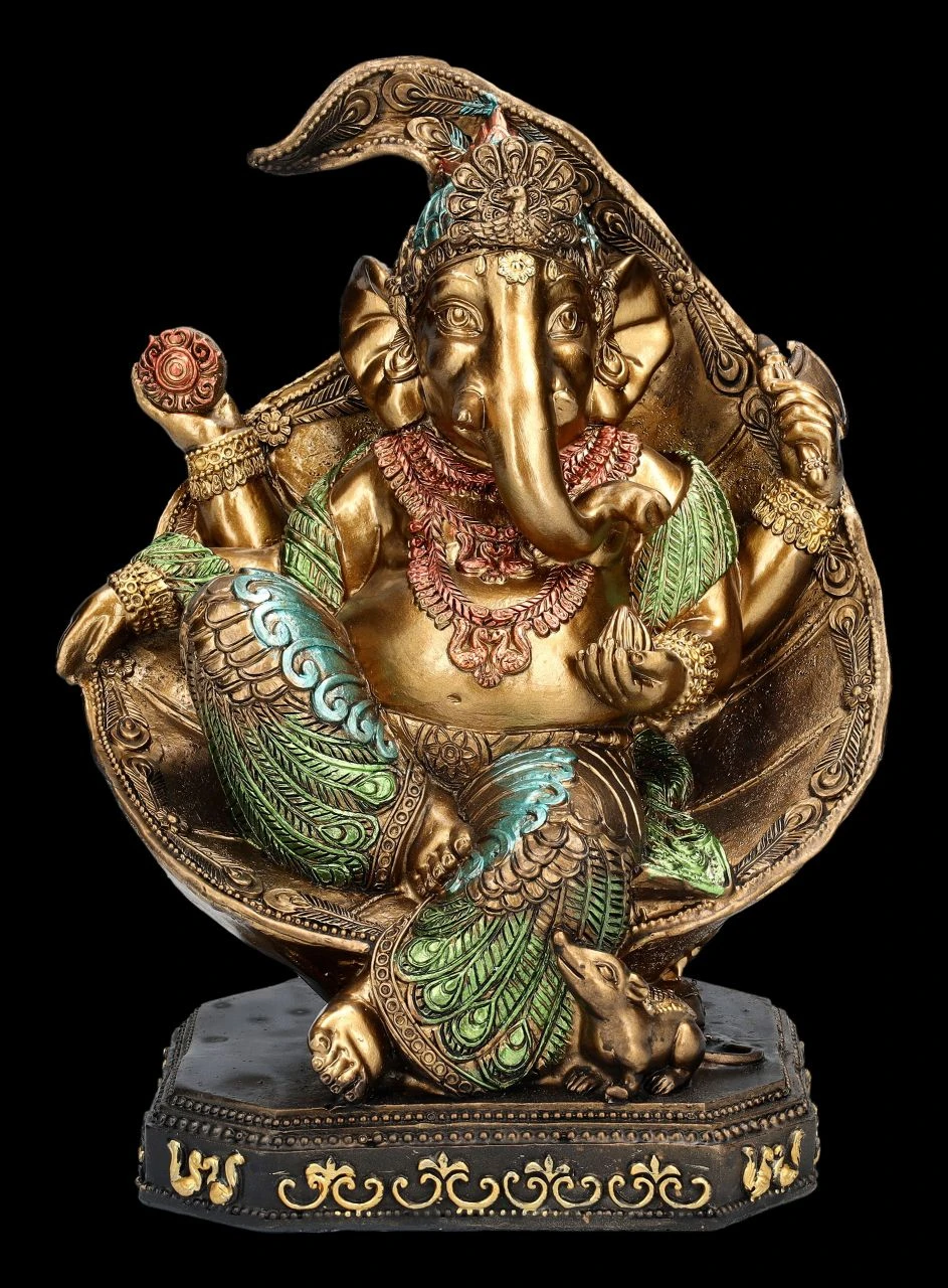 Ganesha Figur Auf Thron 3 Ganesha Figur Auf Thron
