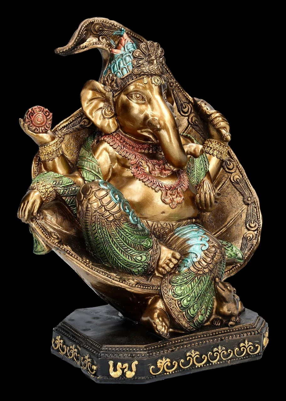 Ganesha Figur Auf Thron 4 Ganesha Figur Auf Thron – Bild 2