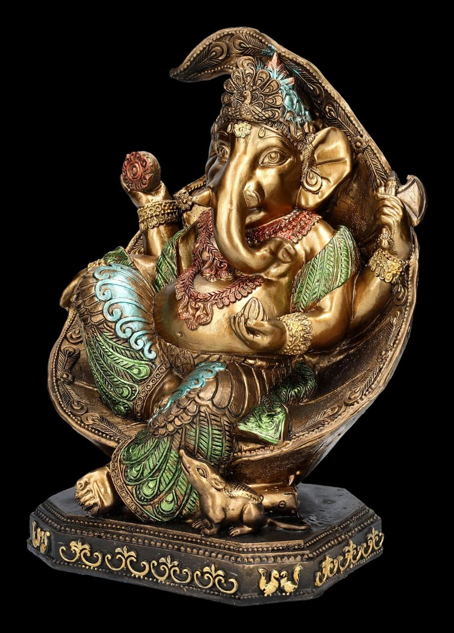 Ganesha Figur Auf Thron 5 Ganesha Figur Auf Thron – Bild 3