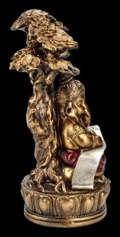 Ganesha Figur Mit Schriftrolle Unterm Baum 14 Ganesha Figur Mit Schriftrolle Unterm Baum -Figurenmodell Geschäft 2D FS24539 Ganesha Figur mit Schriftrolle unter Baum 4 1280x1280