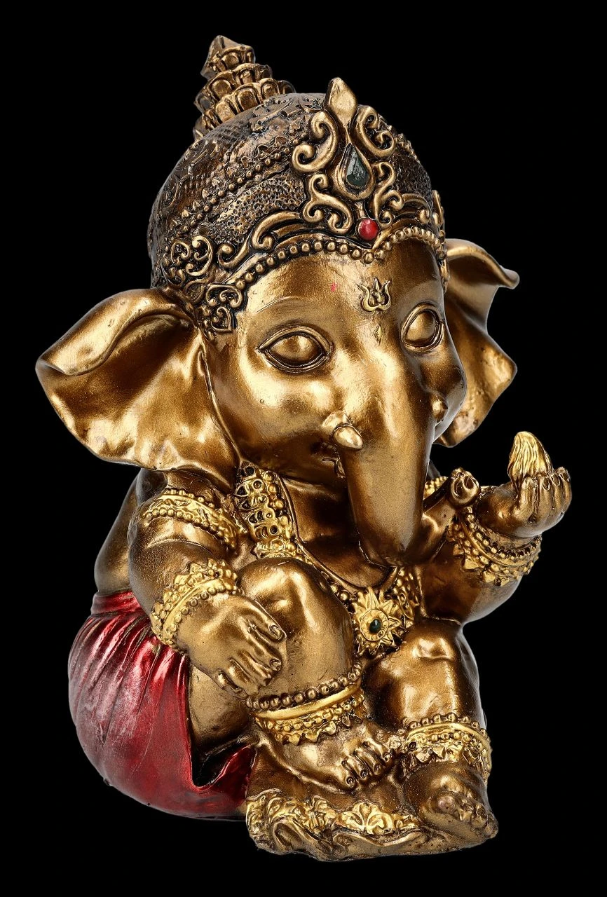 Ganesha Figur Klein Sitzend 4 Ganesha Figur Klein Sitzend – Bild 2