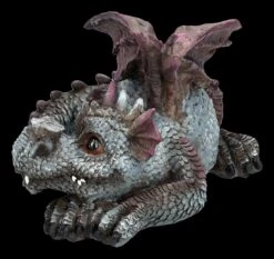 Drachen Figur Liegend Blau -Figurenmodell Geschäft 2D FS24547 Drachen Figur liegend blau 2 1280x1280