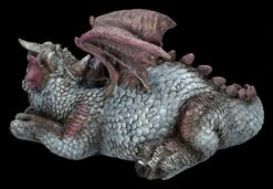 Drachen Figur Liegend Blau -Figurenmodell Geschäft 2D FS24547 Drachen Figur liegend blau 3 1280x1280