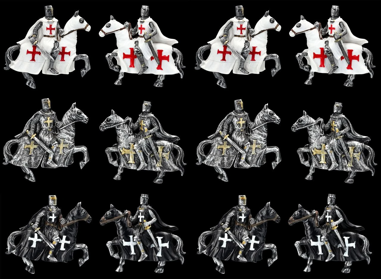 Magnete - Reitende Kreuzritter 12er Set 3 Magnete - Reitende Kreuzritter 12er Set