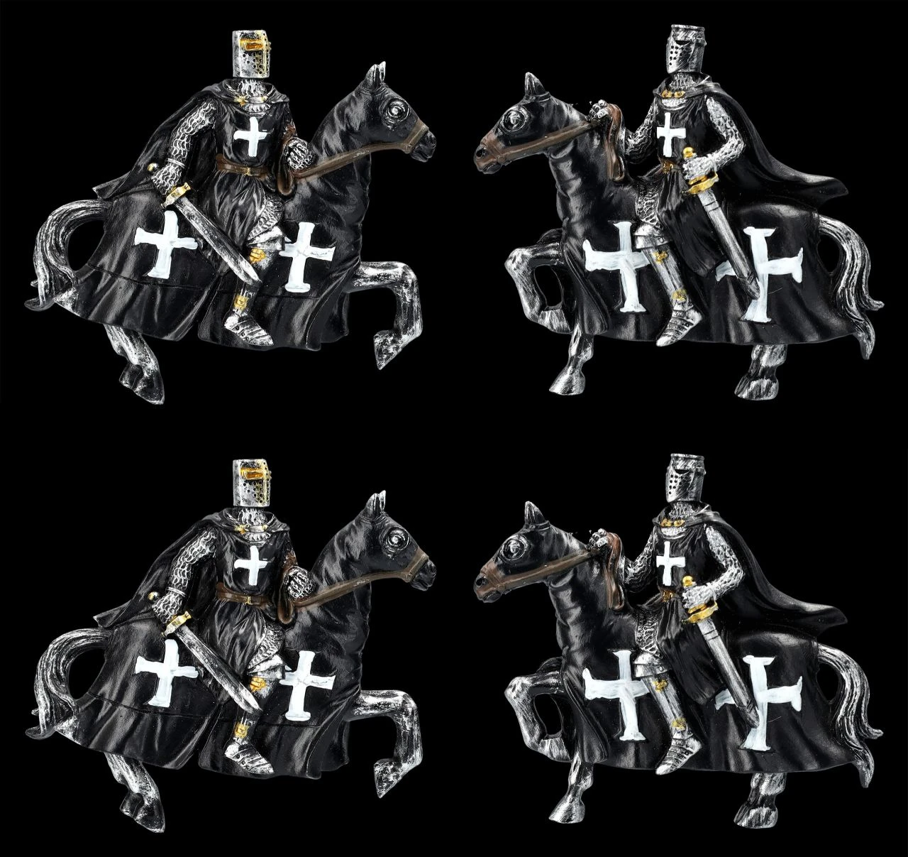 Magnete - Reitende Kreuzritter 12er Set 6 Magnete - Reitende Kreuzritter 12er Set – Bild 4