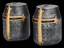 Spardose - Kreuzritterhelm 2er Set -Figurenmodell Geschäft 2D FS24579 Spardose Kreuzritter Helm 2er Set 6 1280x1280