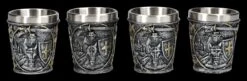 Schnapsbecher - Kreuzritter Reitend 4er Set