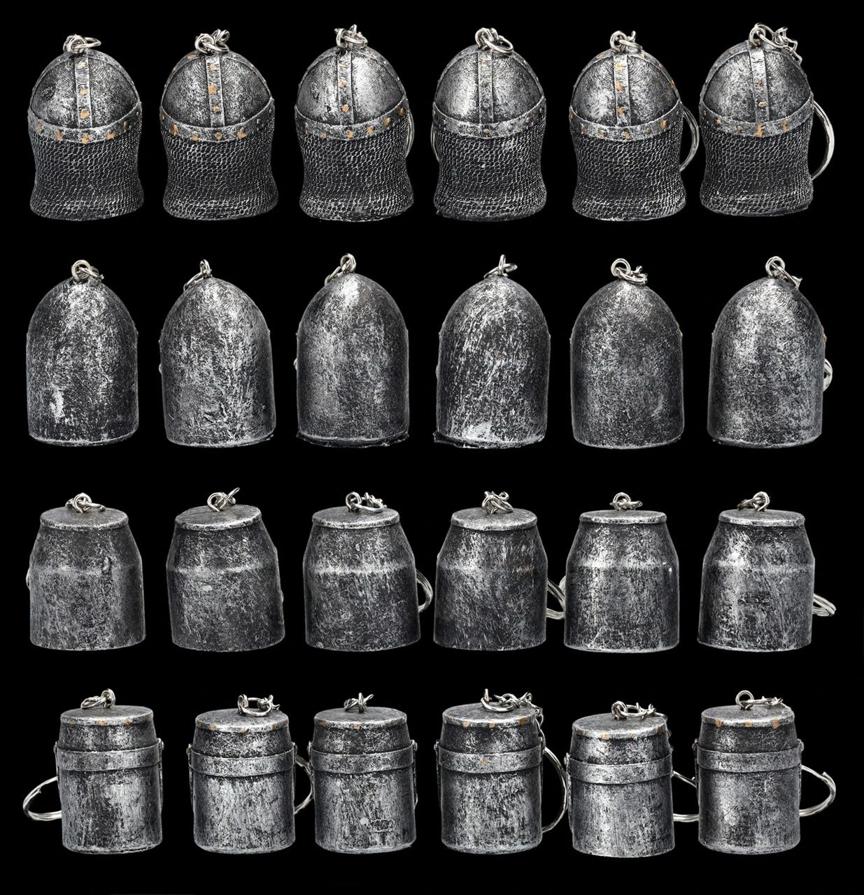 Schlüsselanhänger - Ritterhelme 24er Set 5 Schlüsselanhänger - Ritterhelme 24er Set – Bild 3