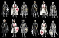 Magnete - Kreuzritter Bunt 12er Set