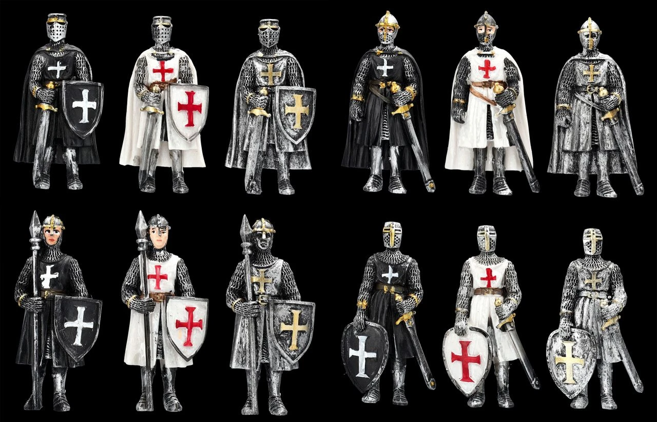 Magnete - Kreuzritter Bunt 12er Set 3 Magnete - Kreuzritter Bunt 12er Set