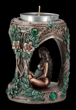 NEMESIS NOW Teelichthalter - Mutter Erde Gaia -Figurenmodell Geschäft 2D FS24706 Teelichthalter Mutter ERde GAia 5 1280x1280