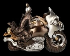 Skelett Figur Motorrad - Ride Or Die Bronzefarben -Figurenmodell Geschäft 2D FS24718 Skelett Figur Motorrad Ride or Die bronzefarben 3 1280x1280