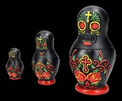 Matrjoschka - Totenköpfe DOD -Figurenmodell Geschäft 2D FS24737 Matroschka Totenkopfe DOD 5 1280x1280
