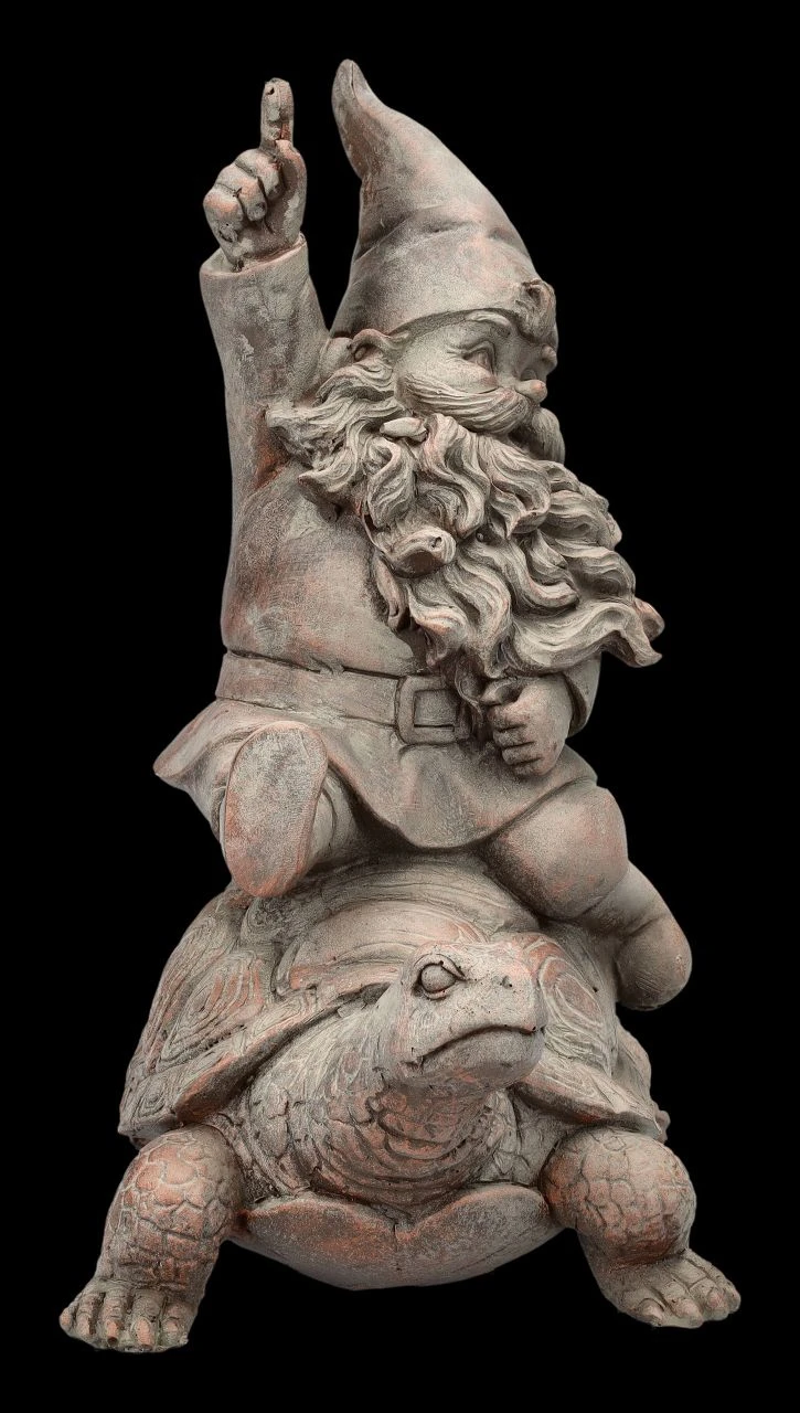 Gartenzwerg Figur - Reitet Auf Schildkröte 7 Gartenzwerg Figur - Reitet Auf Schildkröte – Bild 5
