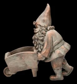 Gartenzwerg Figur Mit Schubkarren Pflanztopf -Figurenmodell Geschäft 2D FS24757 Gartenzwerg Figur mit Schubkarren Pflanztopf 2 1280x1280