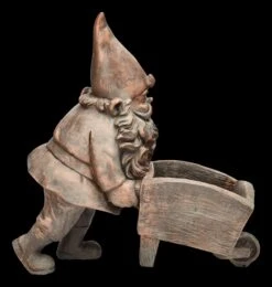 Gartenzwerg Figur Mit Schubkarren Pflanztopf -Figurenmodell Geschäft 2D FS24757 Gartenzwerg Figur mit Schubkarren Pflanztopf 4 1280x1280