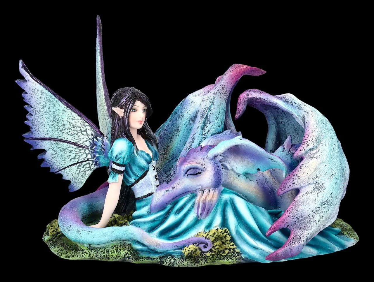 Elfen Figur Mit Drache - Let Sleeping Dragons Lie 3 Elfen Figur Mit Drache - Let Sleeping Dragons Lie