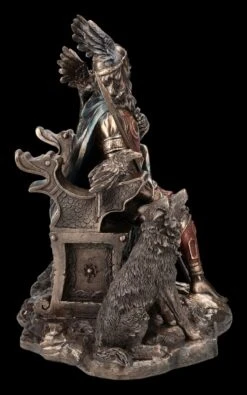 Odin Figur Mit Wölfen Und Rabe Auf Thron 14 Odin Figur Mit Wölfen Und Rabe Auf Thron -Figurenmodell Geschäft 2D FS24776 Odin Figur mit W lfen znd Rabe auf Thron 5 1280x1280