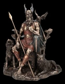 Odin Figur Mit Wölfen Und Rabe Auf Thron 15 Odin Figur Mit Wölfen Und Rabe Auf Thron -Figurenmodell Geschäft 2D FS24776 Odin Figur mit W lfen znd Rabe auf Thron 7 1280x1280