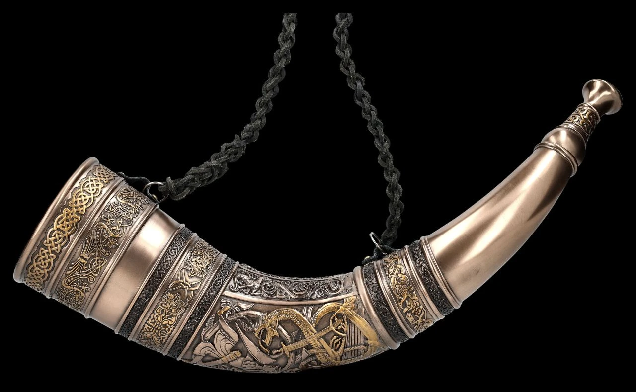 Germanisches Signalhorn Funktionsfähig 3 Germanisches Signalhorn Funktionsfähig