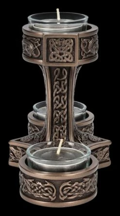 Teelichthalter - Thor's Hammer Mjolnir Bronziert -Figurenmodell Geschäft 2D FS24821 Teelichthalter Thors Hammer bronziert 4 1280x1280