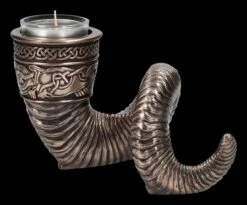 Teelichthalter - Germanisches Widderhorn -Figurenmodell Geschäft 2D FS24823 Teelichthalter Germanisches Widderhorn 3 1280x1280