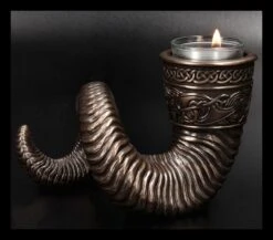 Teelichthalter - Germanisches Widderhorn -Figurenmodell Geschäft 2D FS24823 Teelichthalter Germanisches Widderhorn 7 1280x1280