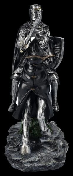 Ritter Figur Auf Pferd Schwarz -Figurenmodell Geschäft 2D FS24858 Ritter Figur auf Pferd schwarz 4 1280x1280