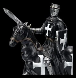 Ritter Figur Auf Pferd Schwarz -Figurenmodell Geschäft 2D FS24858 Ritter Figur auf Pferd schwarz 6 1280x1280