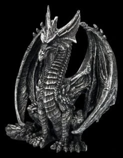 Drachen Figur - Wächter Silberfarben 11 Drachen Figur - Wächter Silberfarben -Figurenmodell Geschäft 2D FS24974 Drachen Figur W chter silberfarben 6 1280x1280