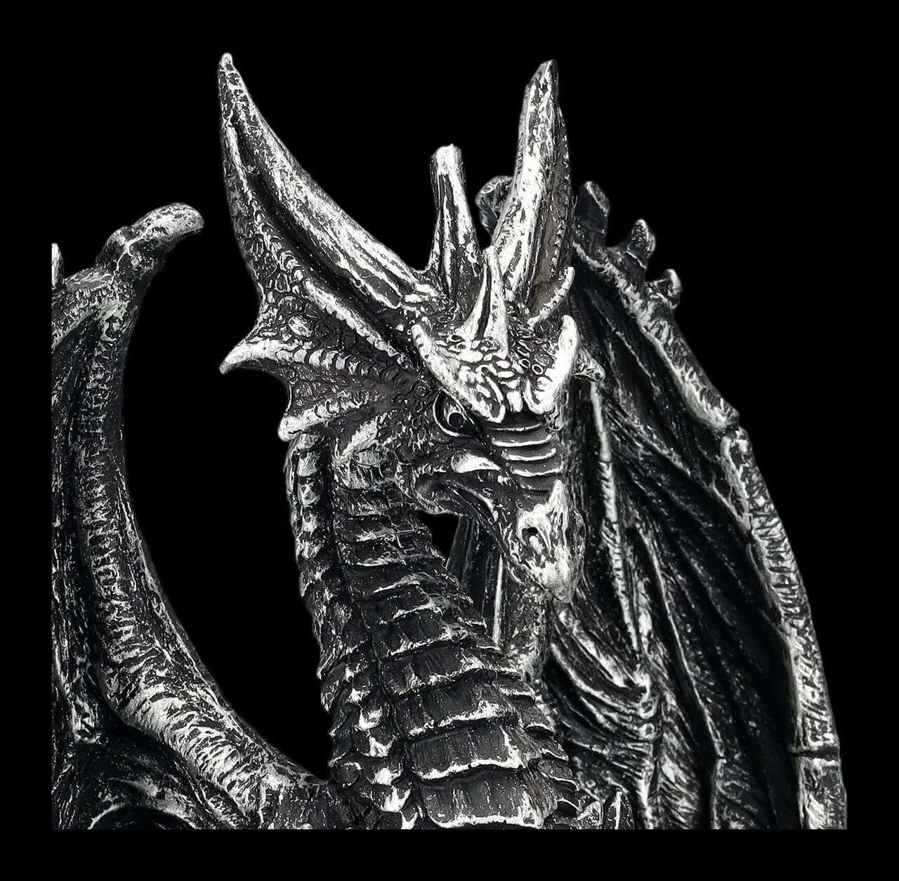 Drachen Figur - Wächter Silberfarben 9 Drachen Figur - Wächter Silberfarben – Bild 7
