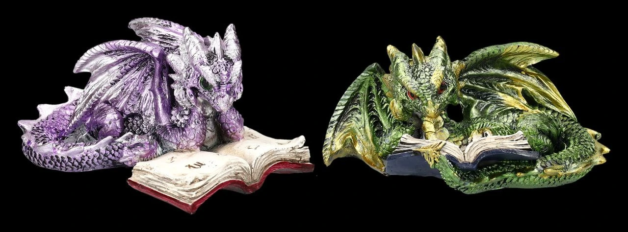 Drachen Figuren 2er Set Lesen Buch 3 Drachen Figuren 2er Set Lesen Buch