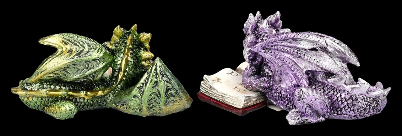 Drachen Figuren 2er Set Lesen Buch 6 Drachen Figuren 2er Set Lesen Buch – Bild 4