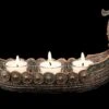 Teelichthalter Dreifach - Wikinger Drakkar -Figurenmodell Geschäft 2D FS25044 Teelichthalter dreifach Wikinger Drakkar 12 1280x1280