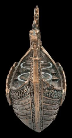 Teelichthalter Dreifach - Wikinger Drakkar -Figurenmodell Geschäft 2D FS25044 Teelichthalter dreifach Wikinger Drakkar 5 1280x1280