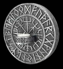 Wand Teelichthalter - Wikinger Kompass Vegvisir -Figurenmodell Geschäft 2D FS25048 Wand Teelichthalter Wikinger Kompass Vegvisir 5 1280x1280