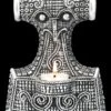 Wand Teelichthalter - Wikinger Thor's Hammer -Figurenmodell Geschäft 2D FS25049 Wand Teelichthalter Wikinger Thors Hammer 9 1280x1280