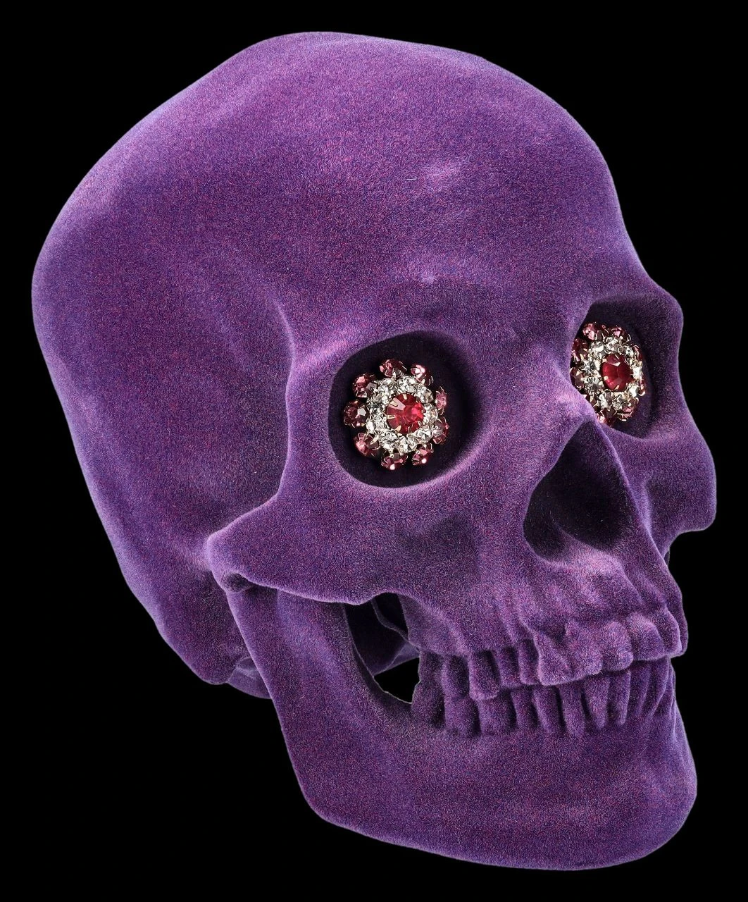 Totenkopf Lila Velours - Jewelled Gaze