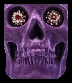 Totenkopf Lila Velours - Jewelled Gaze 17 Totenkopf Lila Velours - Jewelled Gaze -Figurenmodell Geschäft 2D FS25062 Totenkopf Lila Velours Jewelled Gaze 9 1280x1280